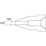 【メール便対応】白光　はんだ除去器用交換パーツ　ノズル　内径1．3mm　適合機種474／475／701／808　【品番：A1006】