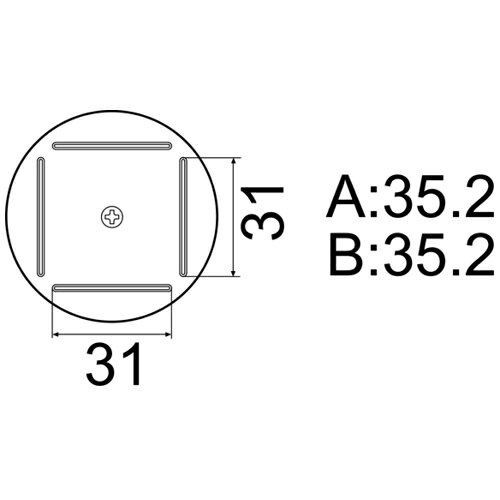 特長 ●QFP　35×35用です。 用途 ●ホットエアー用オプションノズル 仕様 ●摘要：FR-801、FR-802、FR-803B ●品名：ノズル 質量・質量単位 ●0.104kg 【メーカー名】白光（株） 【メーカー品番】A1203B