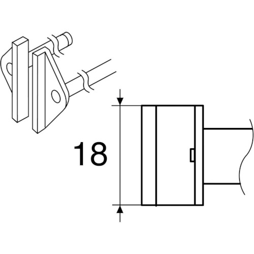 白光　こて先　SOP　18L型　【品番：A1383】