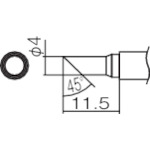 【メール便対応】白光　こて先　4C型　面のみ　【品番：T12-CF4】