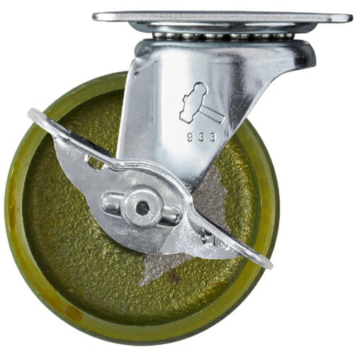 ハンマーキャスター　Gシリーズ旋回式イモノ車輪　75mm　ストッパー付　【品番：415G-C75】