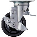 ハンマーキャスター スイッチキャスター フェノール車輪 125mm ストッパー付 【品番:419F0S-PH125】