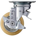 ハンマーキャスター スイッチキャスター ウレタン車輪(ローラーベアリング)100mm ストッパー付 【品番:419F0S-URB100】