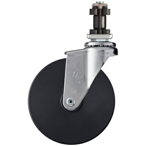 ハンマーキャスター　パイプ差込み旋回式MCナイロン車輪　125mm　角32用　【品番：4205EN-MC125】