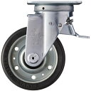 ハンマーキャスター スイッチキャスター ゴム車輪(ワイドタイプ・ローラーベアリング)125mm 【品番:420F0S-WRB125】