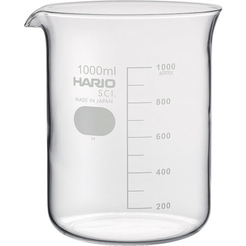 ハリオサイエンス（HARIO）　ビーカー　目安目盛付　1000ml　【品番：B-1L-SCI】