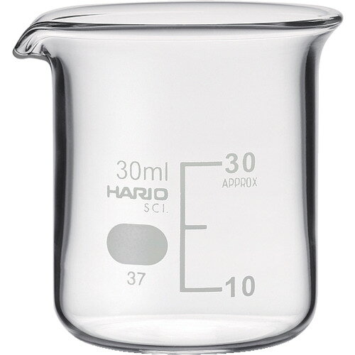 ハリオ（HARIO）　ビーカー　目安目盛付　30ml　【品番：B-30-SCI】