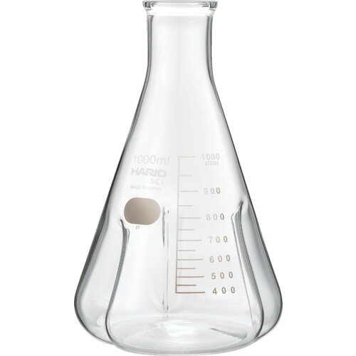 ハリオ（HARIO）　バッフル付き三角フラスコ1000ml　【品番：BSF-1L-SCI 】