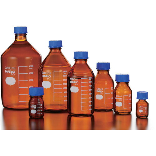 ハリオ（HARIO）　ボトル　耐熱ねじ口瓶（茶）　50ml　【品番：NBB-50-SCI】