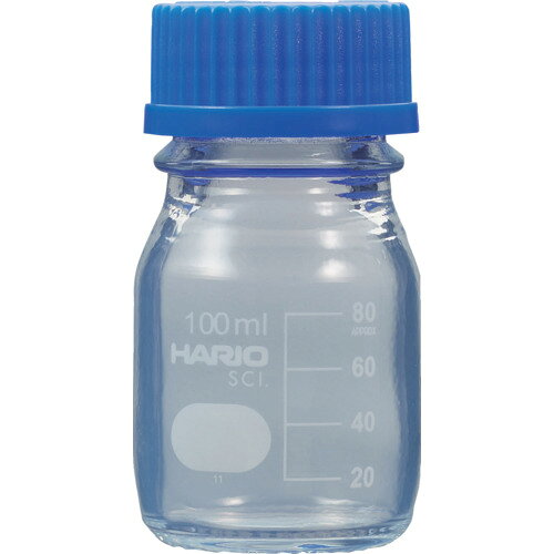 ハリオサイエンス（HARIO）　コーティングねじ口瓶　100mL　【品番：NBOC-100-SCI】