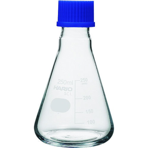 ハリオサイエンス（HARIO）　耐熱ねじ口三角フラスコ　250ml　【品番：NSF-250-SCI】