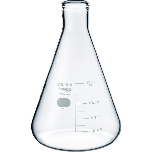 ハリオサイエンス（HARIO）　三角フラスコ　目安目盛付　2000ml　【品番：SF-2L-SCI】