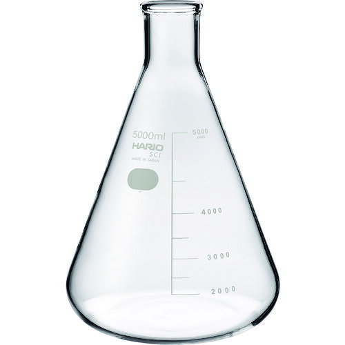 ハリオ（HARIO）　三角フラスコ　目安目盛付　5000ml　【品番：SF-5L-SCI】