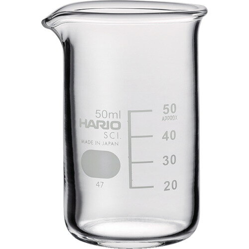 ハリオ（HARIO）　トールビーカー　目安目盛付　50ml　【品番：TB-50-SCI】