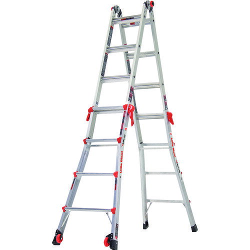 【別途送料あり】長谷川工業（Hasegawa）　リトルジャイアント　ヴェロシティ　伸縮式はしご兼用脚立2..