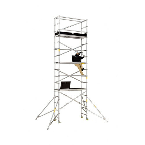 【別途送料あり】長谷川工業（Hasegawa）　高所作業台　VX　ローリングタワー（アルミ製）5．30m　1910..