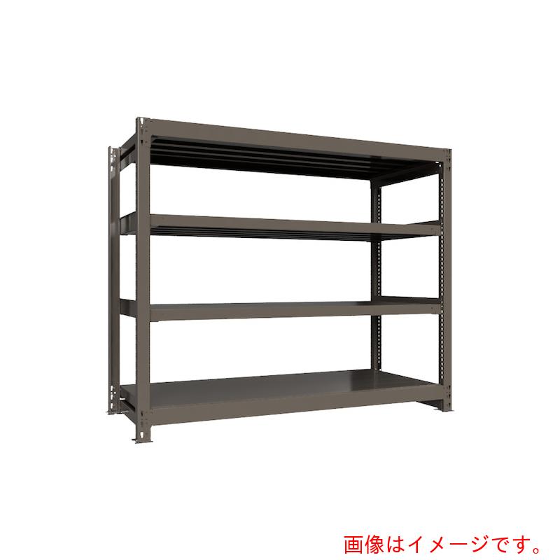 【別途送料あり】HIKARI製作所　ICHIMAI　重量ボルトレスラック　段荷重1000Kg　H1500×W1800×D750　天地4段　単体グレー　【品番：TH1000-567T4】