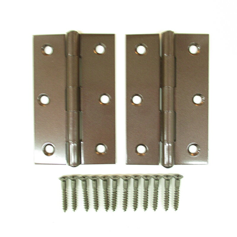 【メール便対応】ハイロジック　セントクカラー丁番 89mm 2枚入　【品番：4007】