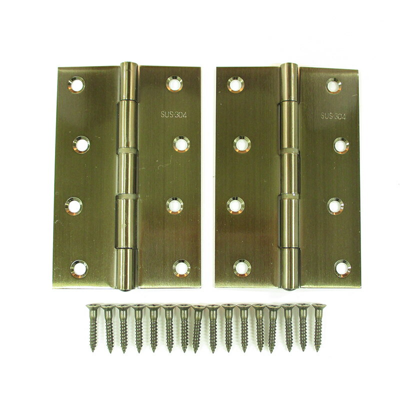 【メール便対応】ハイロジック　17531 ステンレス蝶番 102mm LU 2枚入　【品番：17531】