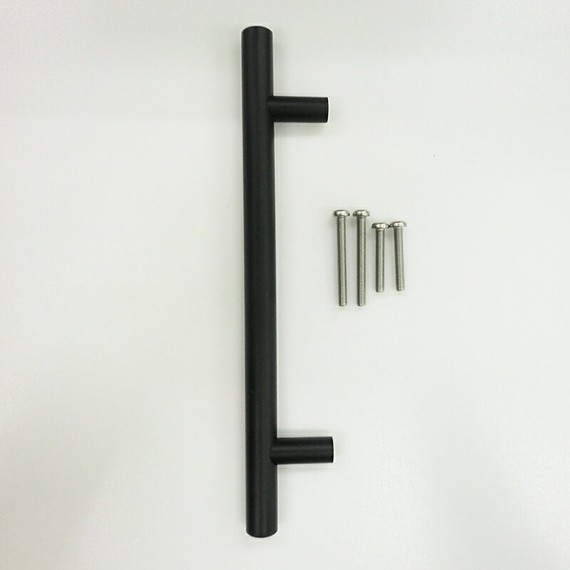 【在庫処分】【メール便対応】ハイロジック　TQOOL　30979 SUS201 ポールハンドル P=128mm 黒ニッケル..