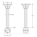 ハイロジック 37120 ステンロングブラケット 25×150mm 通 1個入 【品番:37120】