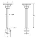 ハイロジック 37122 ステンロングブラケット 25×250mm 通 1個入 【品番:37122】
