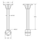 ハイロジック 37123 ステンロングブラケット 25×300mm 通 1個入 【品番:37123】