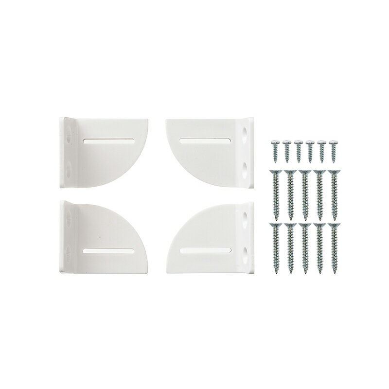 ハイロジック　TQOOL　58621 パネル固定パーツ コーナー用 1組入　ホワイト　【品番：58621】