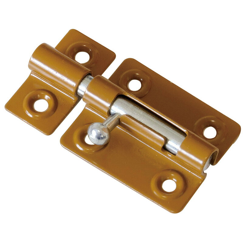 【メール便対応】ハイロジック　J-353 塗丸棒ラッチ（大） 1個入　茶色　【品番：71353】