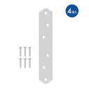 【メール便対応】ハイロジック QY-081 カラー一文字(大) 4枚入 白色 【品番:72081】(4)