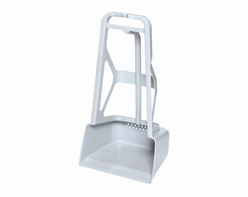 ヒマラヤ化学工業所　腰らくちりとり　グレー　【品番：4977425307242】