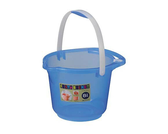 ヒマラヤ化学工業所　フェスタバケツクリア 8型　クリアブルー　【品番：4977425603313】