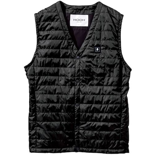 村上被服　HOOH　インナーヒートベスト　3L　ブラック　【品番：1077-3L-20】