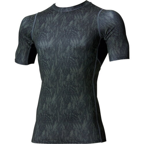 村上被服　快適ウェア　半袖クールコンプレッション　6L　カモフラグリーン　【品番：287-6L-48】