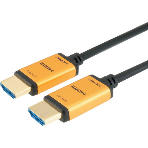 特長 ●4K/60p対応です。 ●HDR対応です。 ●著作権保護：HDCP2.2対応です。 ●HDMIイーサネットチャンネル（HEC）対応です。 ●オーディオリターンチャンネル（ARC）対応です。 ●3D対応です。 ●DeepColor対応です。 ●3重シールド構造です。 ●金メッキ端子です。 仕様 ●長さ(m)：20 ●色：ゴールド ●コネクタ形状：HDMI ●対応解像度：4K/60p ●適合解像度：4K/60p ●ケーブル長(m)：20 ●コネクタサイズ(mm)：W17.4x H7.9 x D39.3 ●ケーブル直径(mm)：4.7 ●ケーブル長(m)：20 ●屈曲最小径(mm)：直径30 ●紙箱パッケージ ●保証期間：1年間 材質 ●ケーブル：PVC 質量・質量単位 ●654.0g 【メーカー名】（株）ホーリック 【メーカー品番】HH200-537GP 【法人限定商品】※下記注意事項を事前にご確認ください。 ●この商品は送料が別途必要になります。 ●ご注文後、改めて当店より送料をご連絡させていただきます。送料のご了承をいただいてからの手配となります。（ご連絡までに数日かかる場合があります） ●手配後のキャンセル・返品・交換はできません。 ●メーカー直送、または、福山通運・西濃運輸・佐川急便でのお届けとなります。 ●配送業者の指定はできません。 ●原則法人宛（個人宅を除く）のみの配達となります。個人宅へのお届けの場合は事前にお問い合わせください。 ●お届け先の宛名または住所に法人名の記載がない場合は、法人であっても個人宅扱いとなります。 ●個人宅（法人名不記載を含む）へのお届けができない場合があります。 ●一部配送業者は平日のみの配達になります。原則時間指定はできません。 ●他メーカーとの同梱不可。 ●代金引換決済のご利用不可。