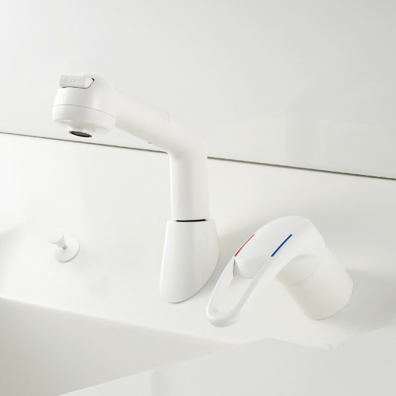 ハウステック　傾斜ホワイト水栓（エコ）　【品番：K3761EJ-HT】