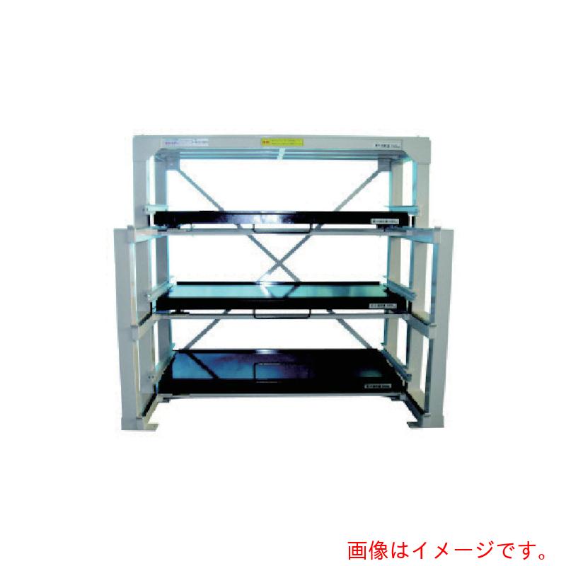 【別途送料あり】日向製作所（HYUGA）　フルスライド式収納棚　スライダ−ラック　H4S−1200×800×450H　..