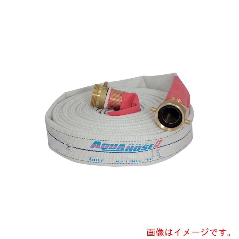 岩崎製作所（IWA）　散水／消防用　1．3MPa　ホース　ゴルフ　（内面ゴム引き）黄銅製ANSI式金具付（銅線巻）　【品番：01GLF6510AN-S】