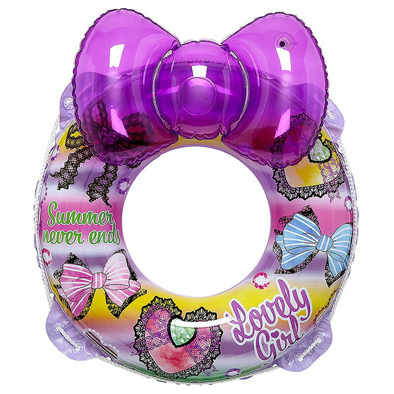 イガラシ　パープルレースウキワ（リボン付） 70cm　【品番：RLC-70RV】