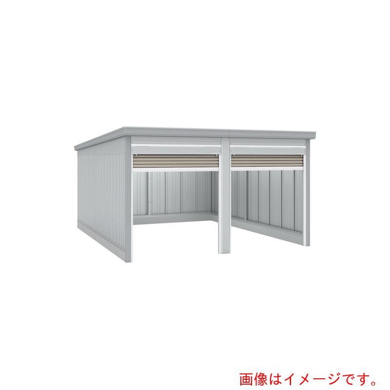 【別途送料あり】稲葉製作所（イナバ）　ガレージ　ガレーディア　GRN−2147HL−2　N　高基礎　スノーグレー　【品番：GRN-2147HL-2-N-TK-SG】□