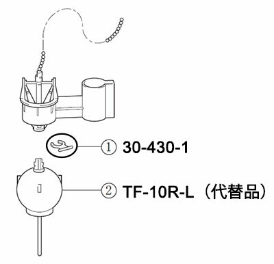 �ڥ᡼�����б���LIXIL��INAX�ˡ��ե����ȥ���ߤ��󥰡������֡�30-430-1��