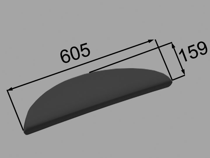 LIXIL（INAX）　ヘッドレスト　ブラック　【品番：YCH-3A/K】【14】