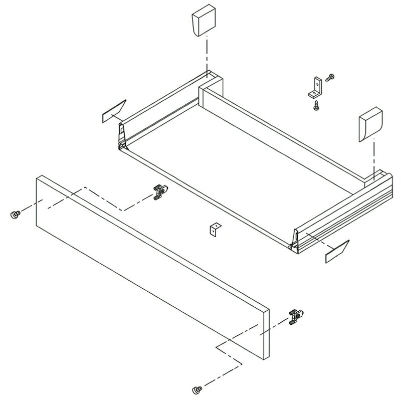 LIXIL（INAX）　インナー引出（配管カバーなし・隙間隠しパッキン付き）　【品番：KHIZ2580/H】【14】