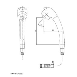 LIXIL（INAX）　シャワーセットASSY　【品番：A-2068】●