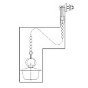 LIXIL（INAX） ユニットバス専用 「ギボシ無」ゴム栓 ゴム栓径50mm 鎖長500mm 【品番：PBF-D50-L500】◯