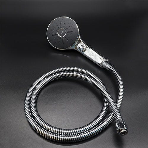 LIXIL(INAX) スイッチ付エコアクアシャワーSPA メタル調、ブラック 【品番:BF-SM6MBHE(1.8)-PU/N11】