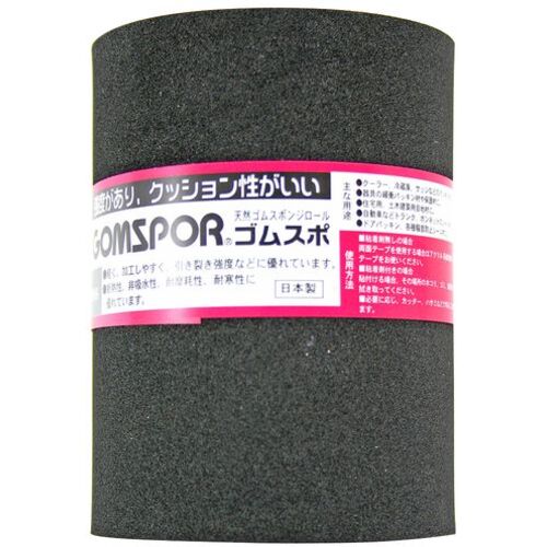 イノアックコーポレーション（INOAC）　ゴムスポンジロール　厚さ3MM　幅100MM　黒　【品番：N14-3100M】
