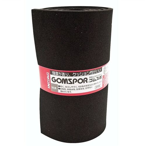 イノアックコーポレーション（INOAC）　ゴムスポンジロール　厚さ5MM　幅150MM　黒　【60個】　【品番..