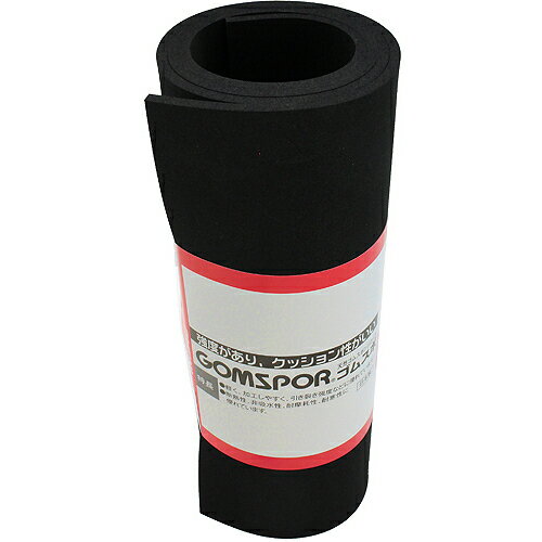 イノアックコーポレーション（INOAC）　ゴムスポンジロール　厚さ5MM　幅300MM　黒　【30個】　【品番..