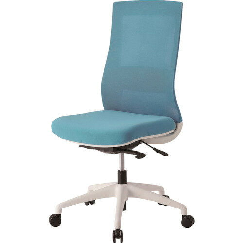 【別途送料あり】井上金庫販売（イノウエ）　WBSチェア　メッシュ　スカイブル−　【品番：WBS-64 SB】□